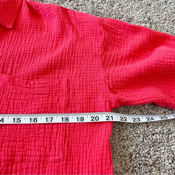 Young, Fabulous and Broke Cotton Gauze Button Down Blouse - Picture 11 of 13